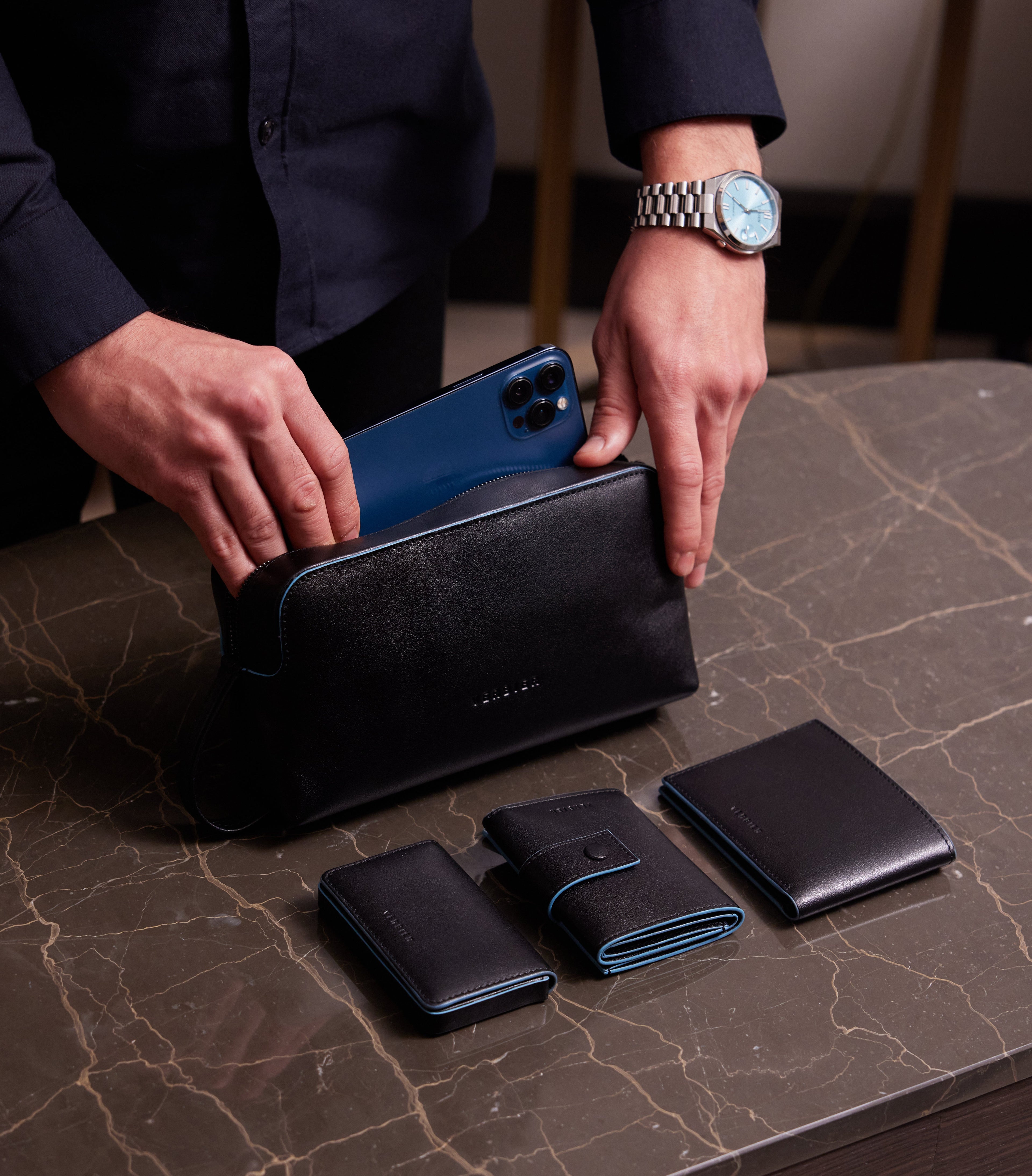 Tri - Fold Wallet - Turquoise