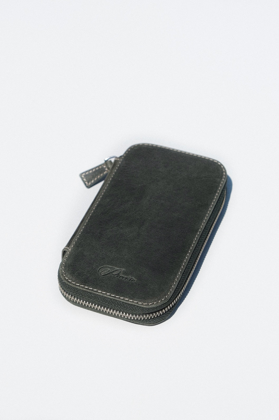 Crazy Horse Green Pen Case - 3 Slots
