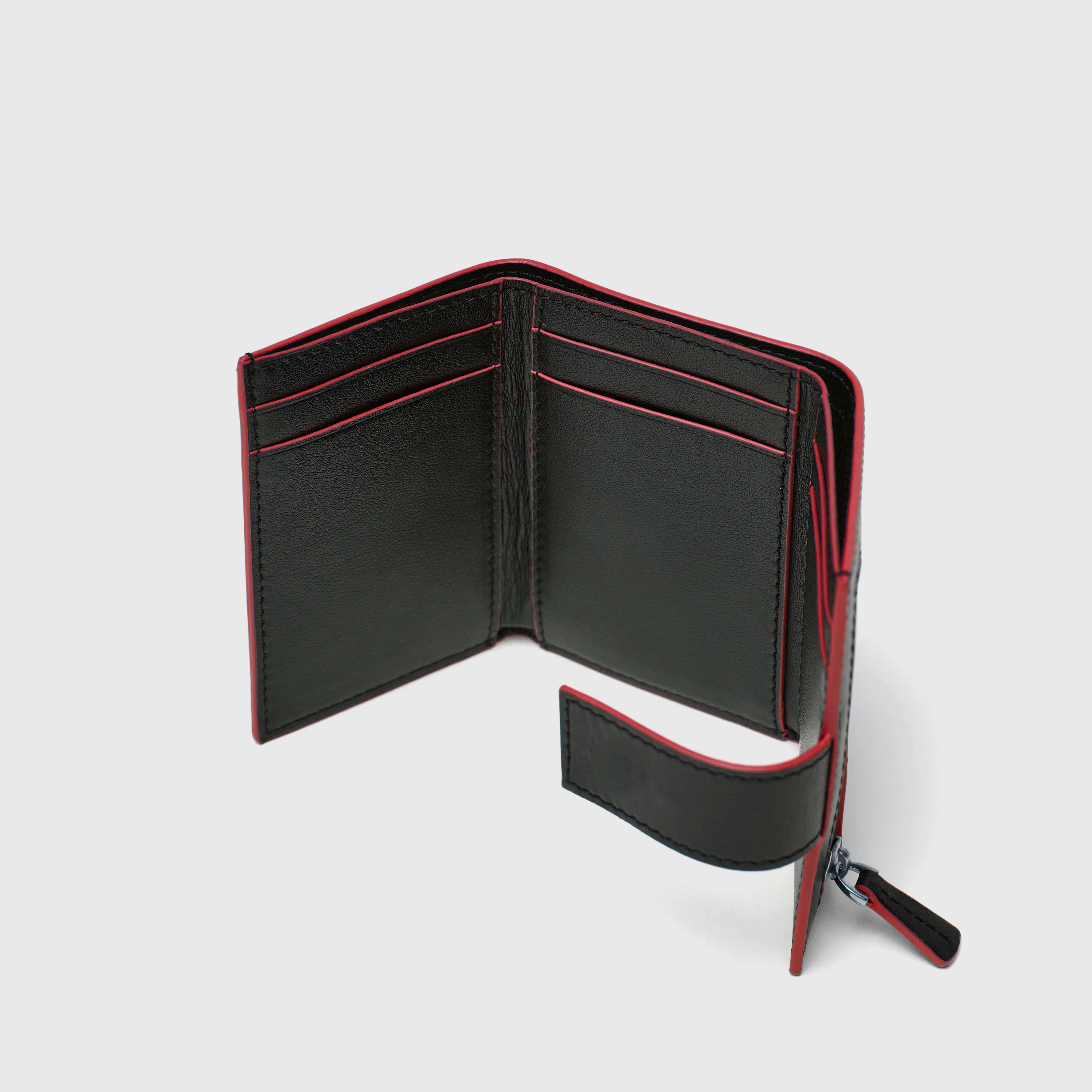 Tri - Fold Wallet - Red